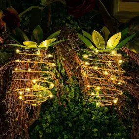 1 to 2 Pieces 24LED Pineapple Solar Patio Lights