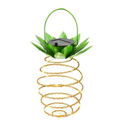1 to 2 Pieces 24LED Pineapple Solar Patio Lights