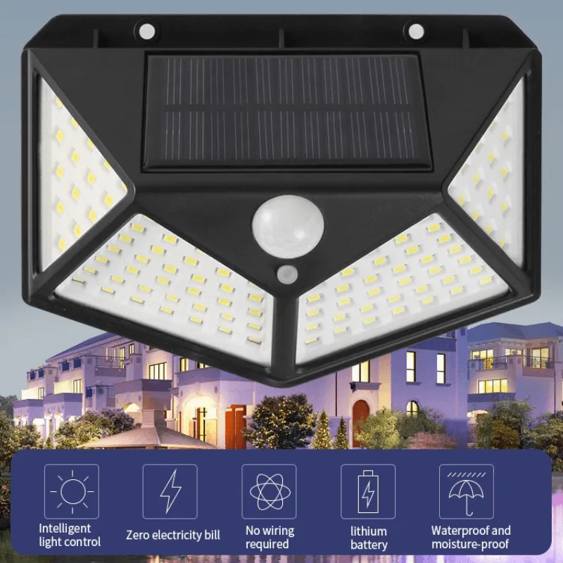 100 Solar Wall Lights Outdoor – Bright And energy Efficient