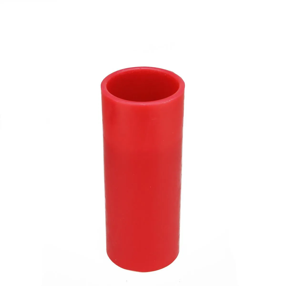 10" Red Battery Operated Flameless LED Lighted Flickering Wax Christmas Pillar Candle