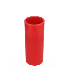 10" Red Battery Operated Flameless LED Lighted Flickering Wax Christmas Pillar Candle