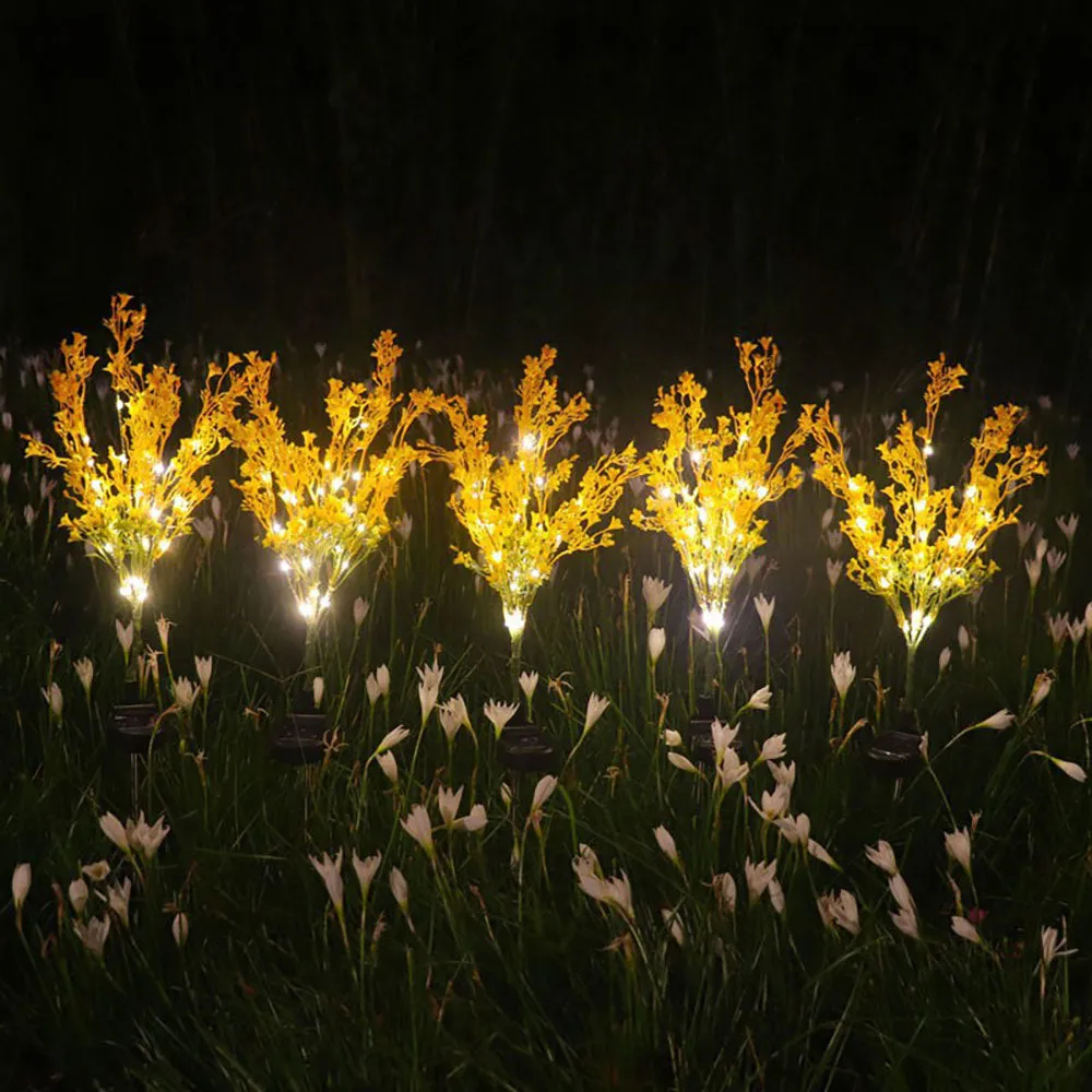 2 Pcs - Solar Powered Canola Flower Stake Light