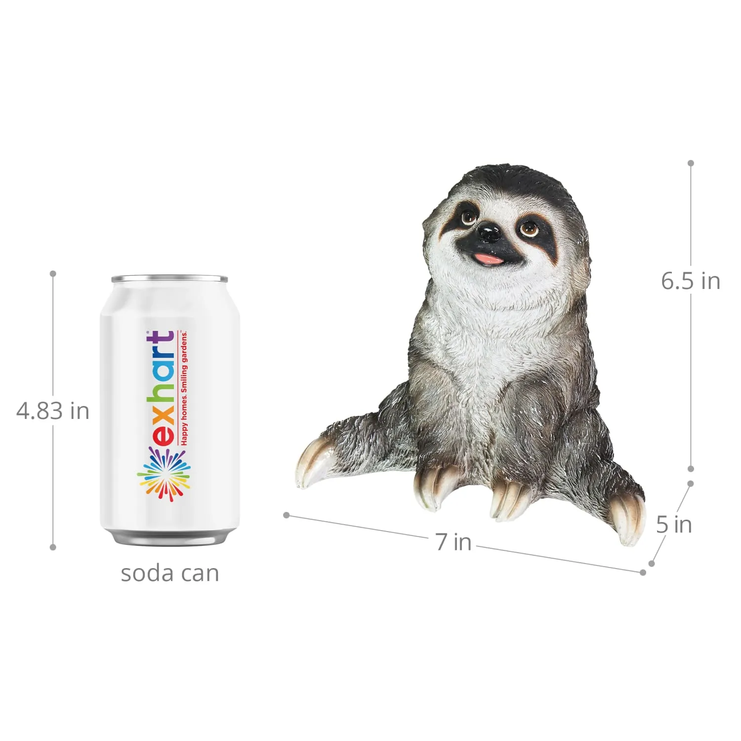 2 Piece Yoga Sloth Statue Assortment, 6 Inch