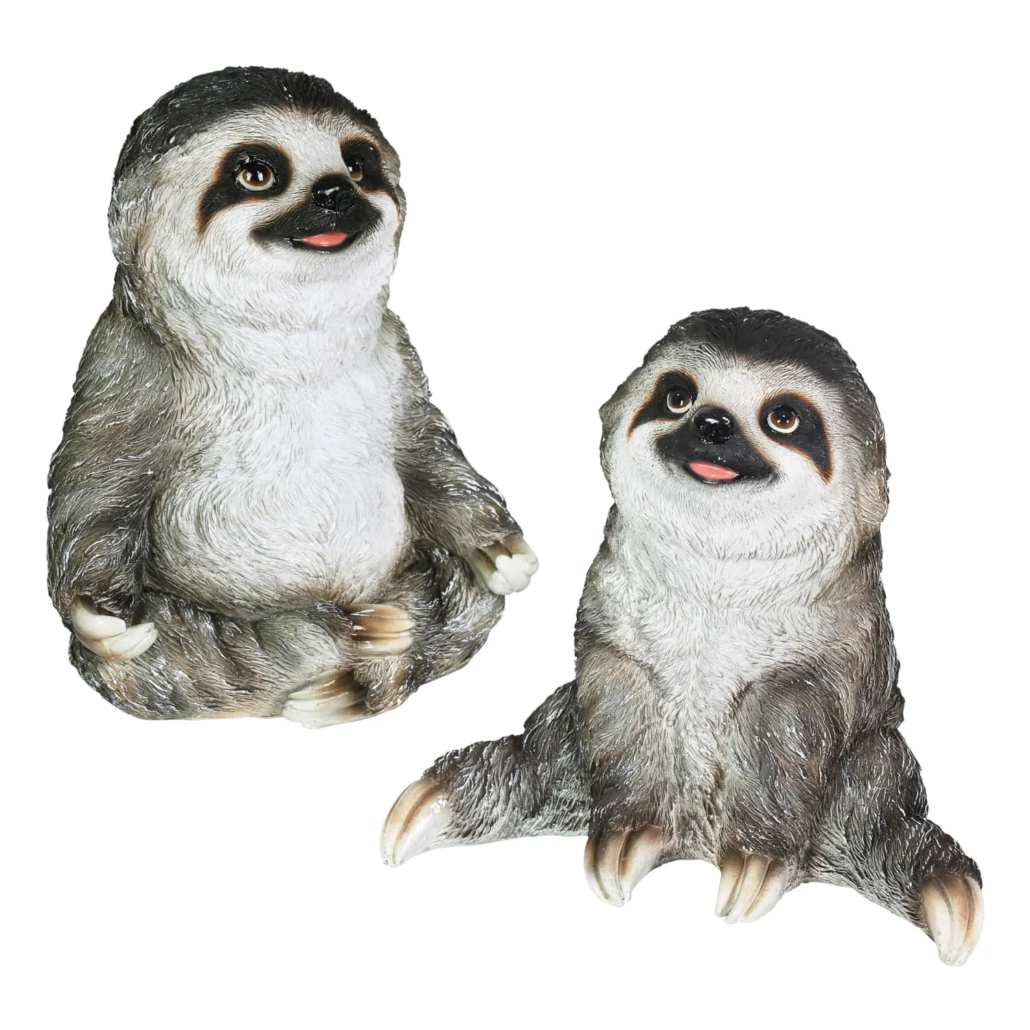 2 Piece Yoga Sloth Statue Assortment, 6 Inch