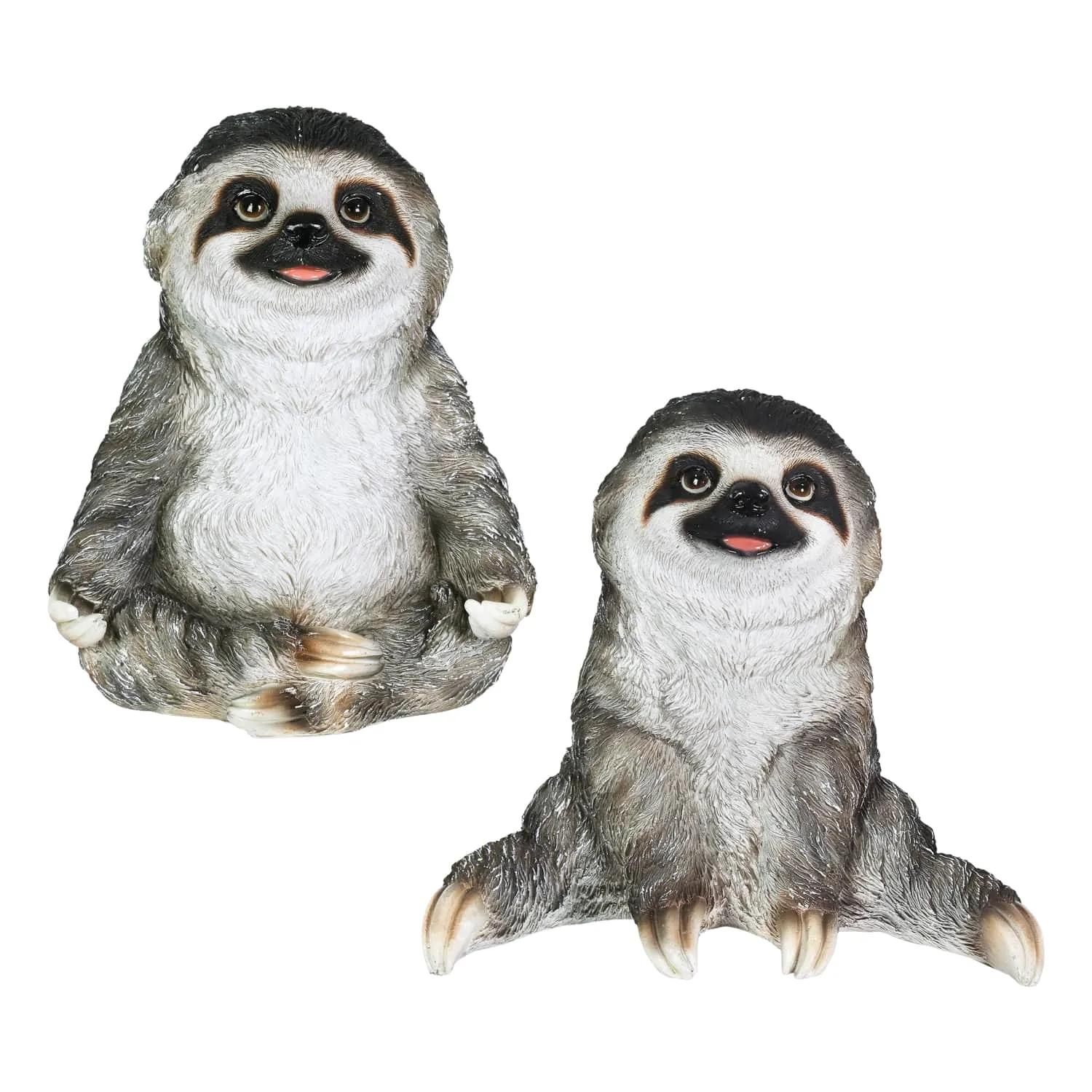 2 Piece Yoga Sloth Statue Assortment, 6 Inch