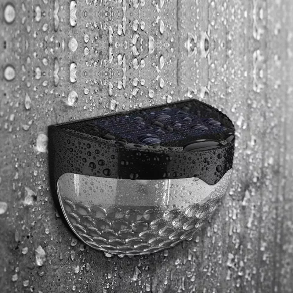 4 Pack Super Bright Solar-Powered LED Door, Fence, and Wall Lights for Outdoor Garden
