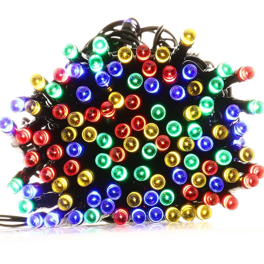 72 Ft Large Solar Solar String Lights 200 LED Available in Multiple Colors