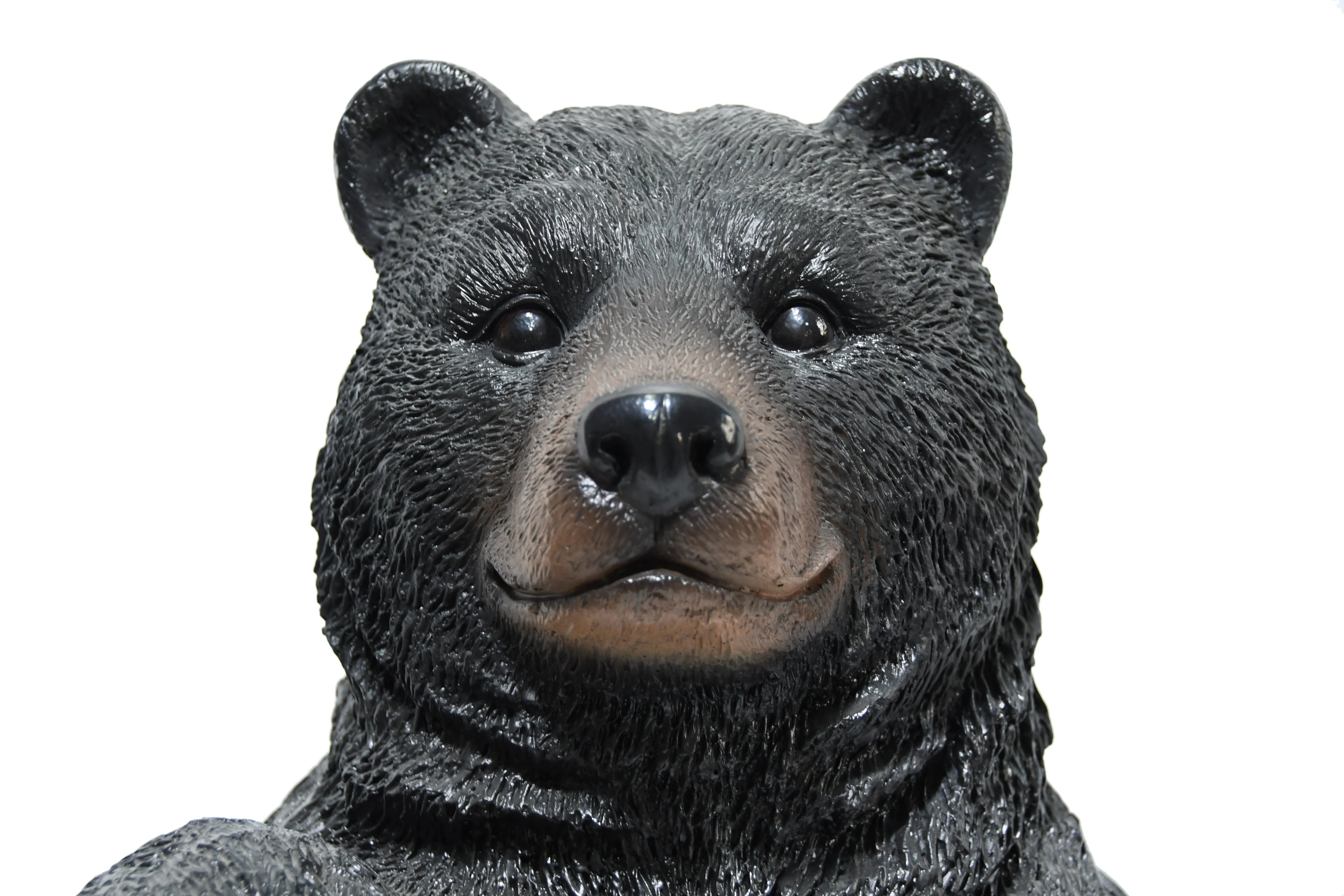 75619-N - Welcome Bear Haven: Standing Black Bear with Heartwarming Welcome Sign