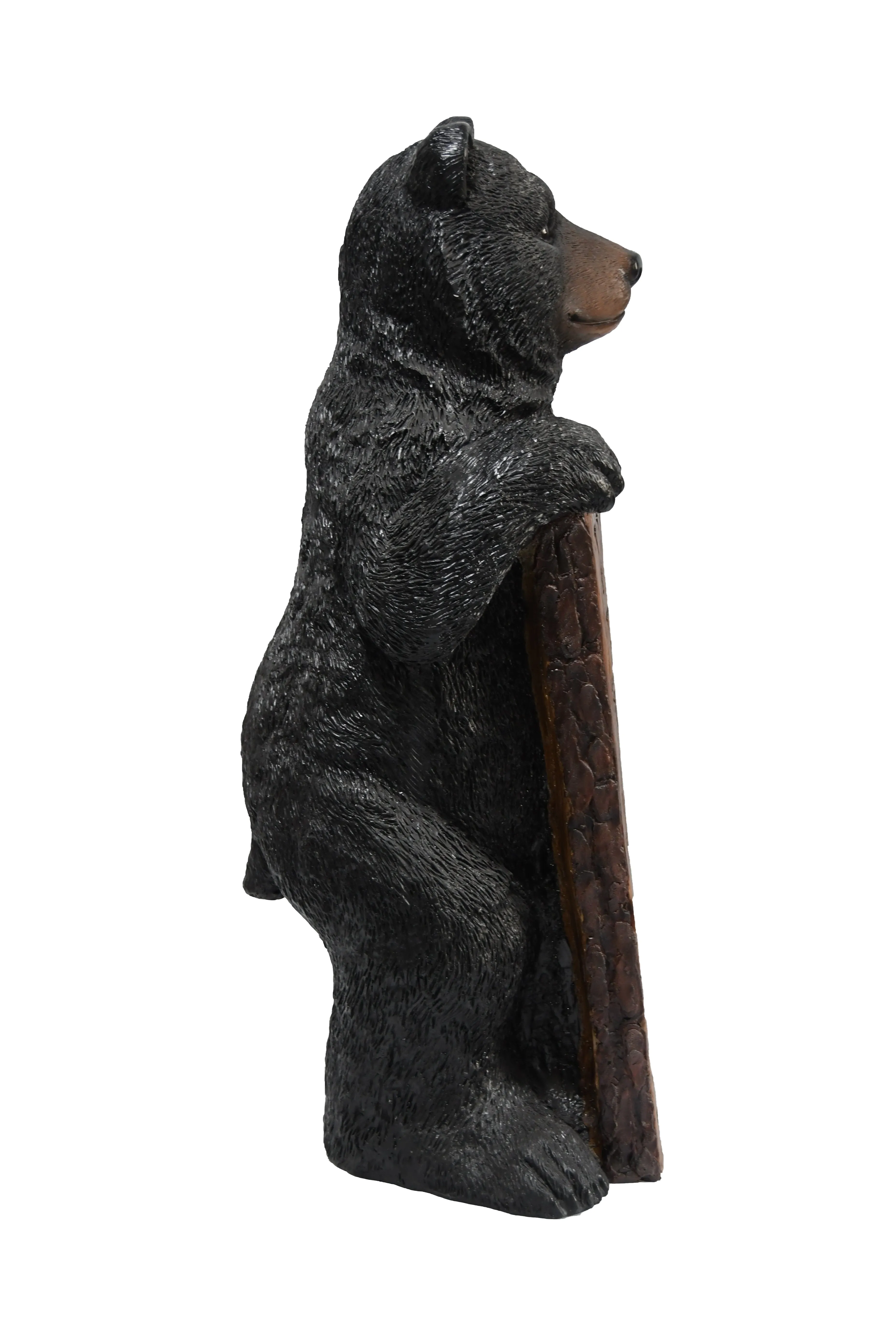 75619-N - Welcome Bear Haven: Standing Black Bear with Heartwarming Welcome Sign
