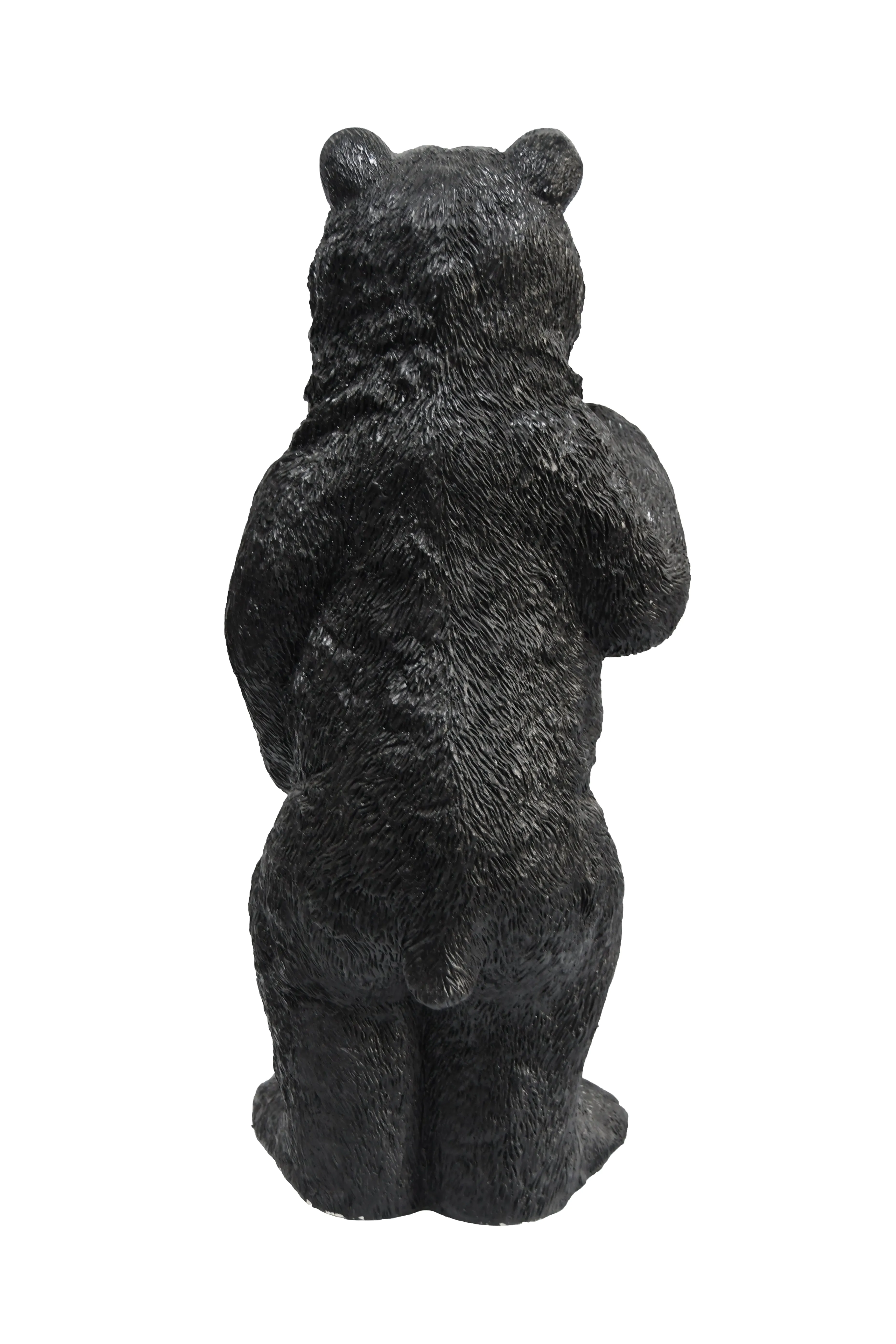 75619-N - Welcome Bear Haven: Standing Black Bear with Heartwarming Welcome Sign