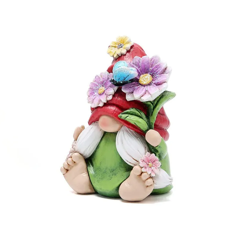 Adorable Flower Gnome Decoration