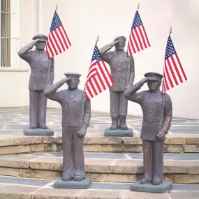 American Heroes Concrete Garden Statues - Massarellis