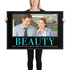 Beauty Motivational Framed Poster