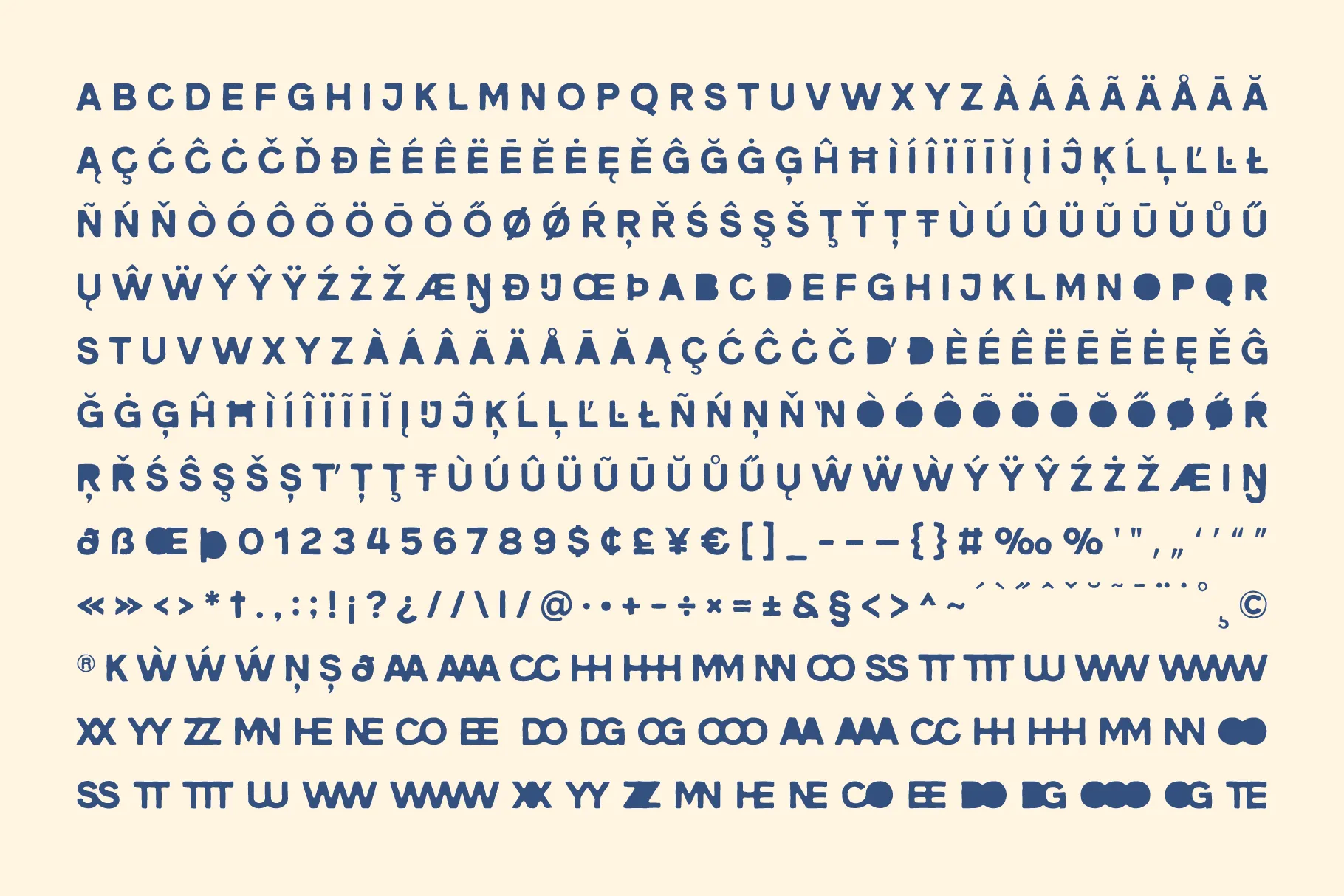 Benniter - Rough Hand Drawn Font