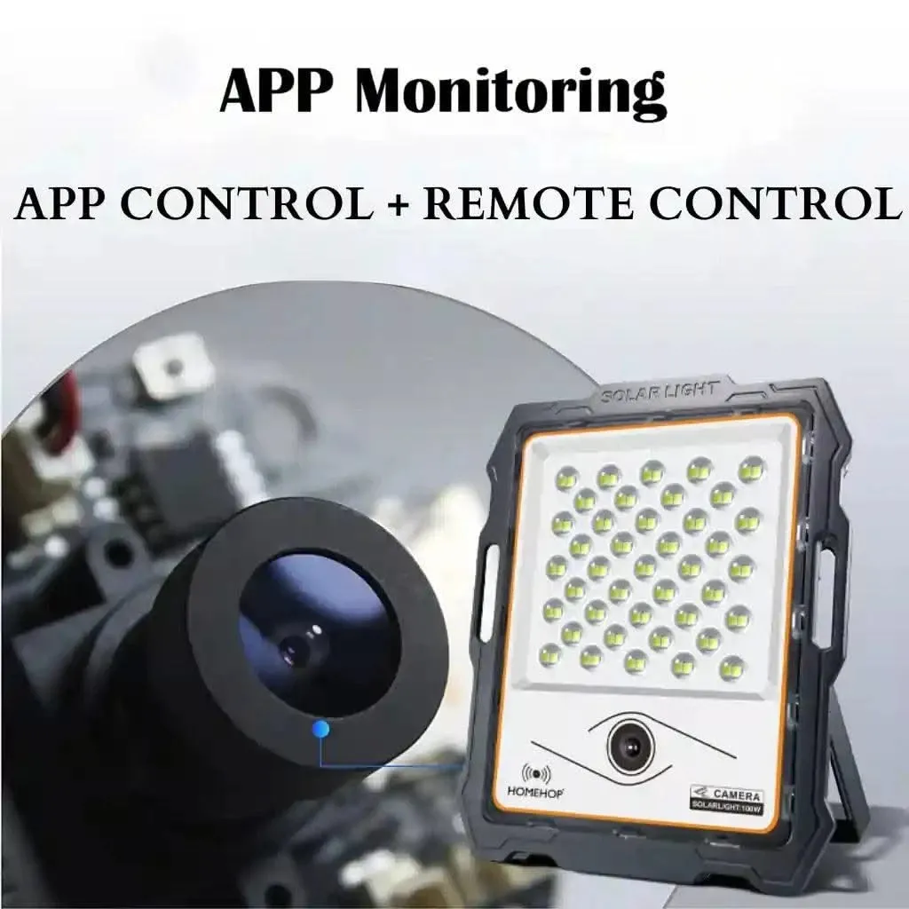 Best LED Flood Light 200 Watt Solar Sensor With CCTV Camera For Homes, Gardens, and Outdoor