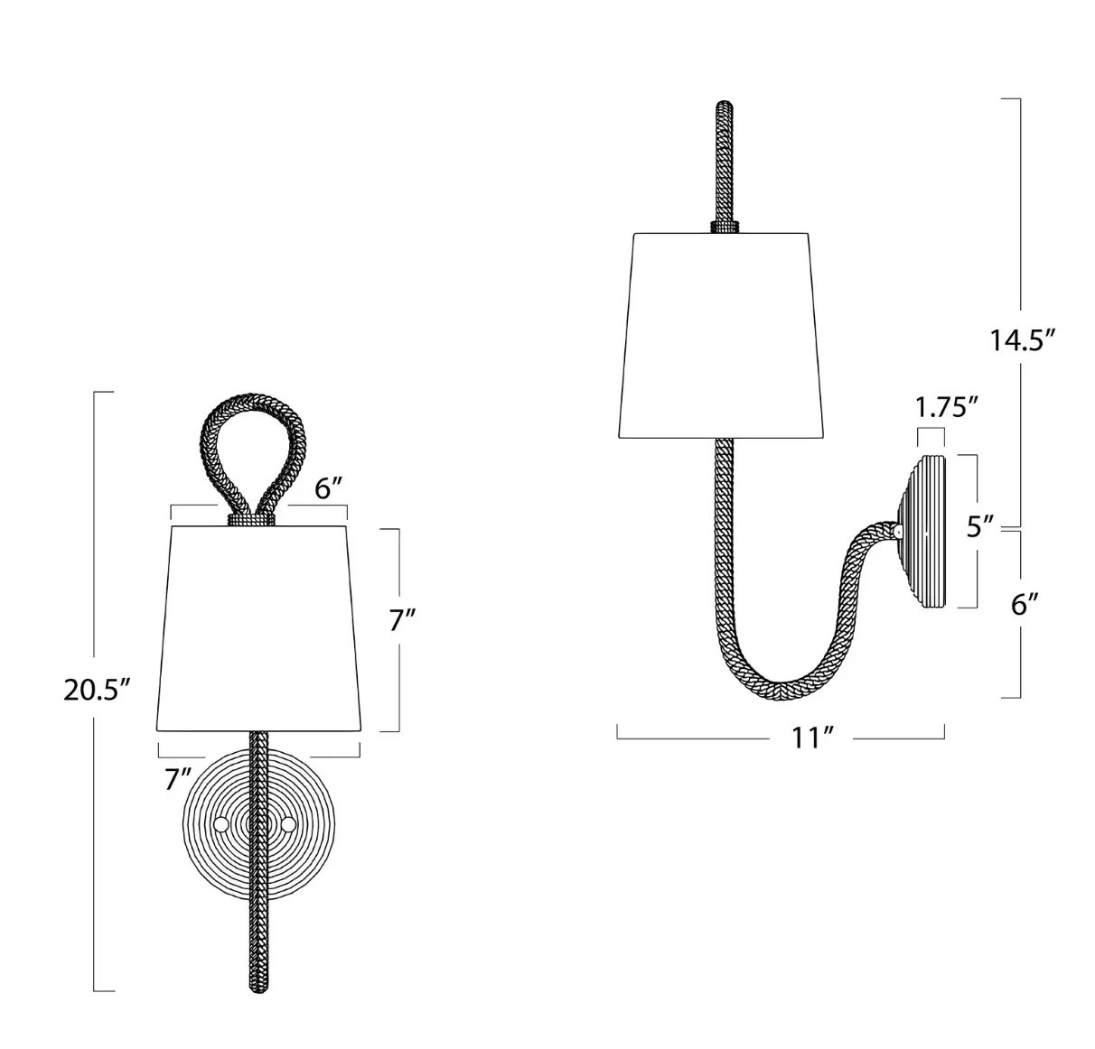 Bimini Sconce Single