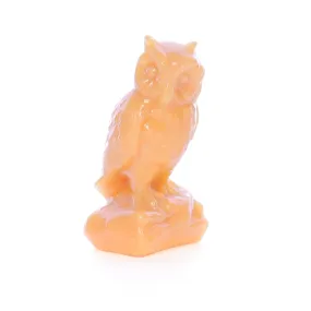 Boyd Glass Vintage 1979 Glass Figurine Boyd Glass Owl #014