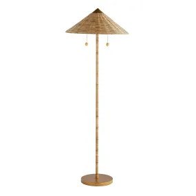 Bradley Wicker Rattan Floor Lamp
