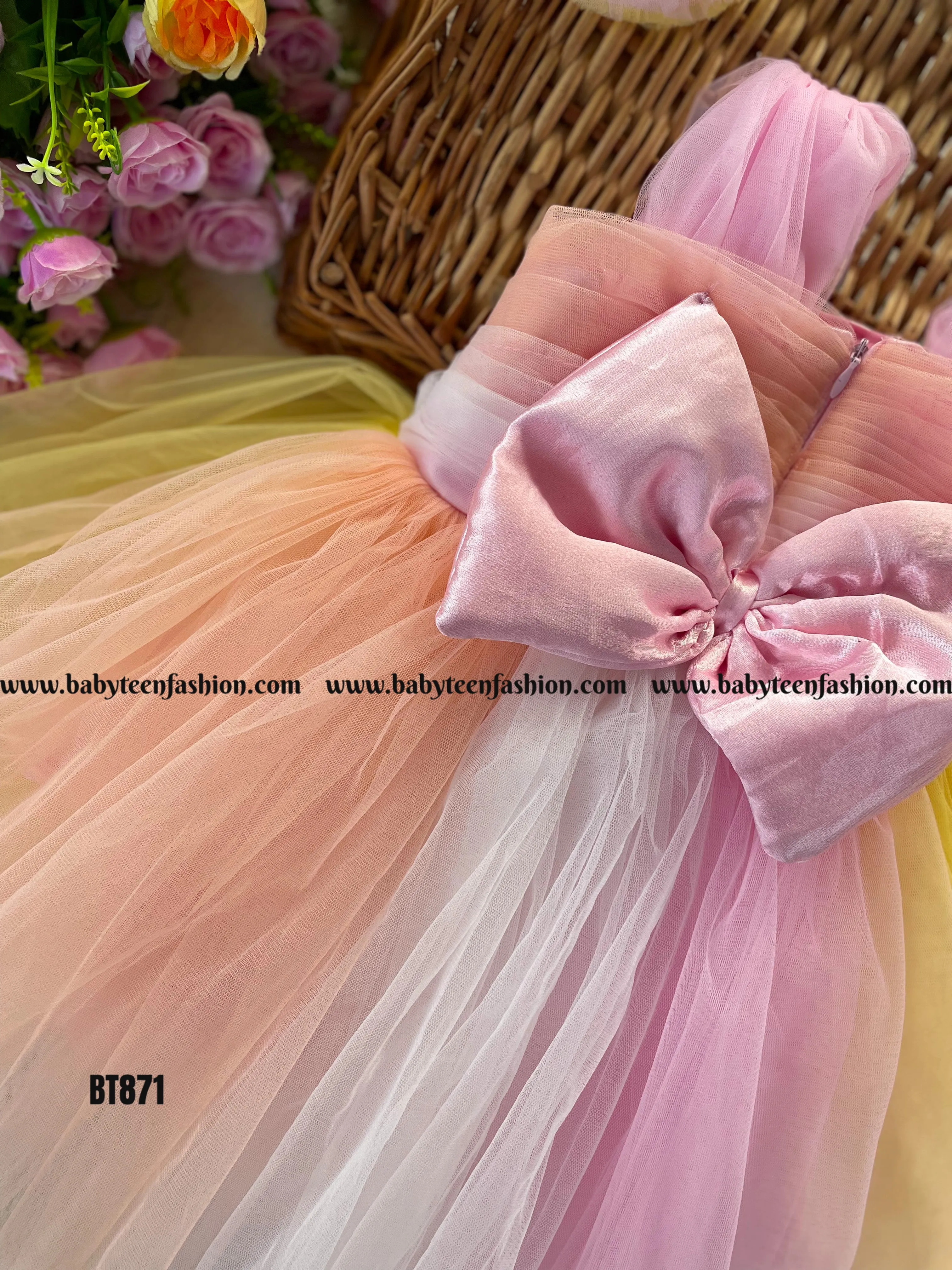 BT871 Sunset Sherbet  A Whirl of Pastel Perfection for Your Princess