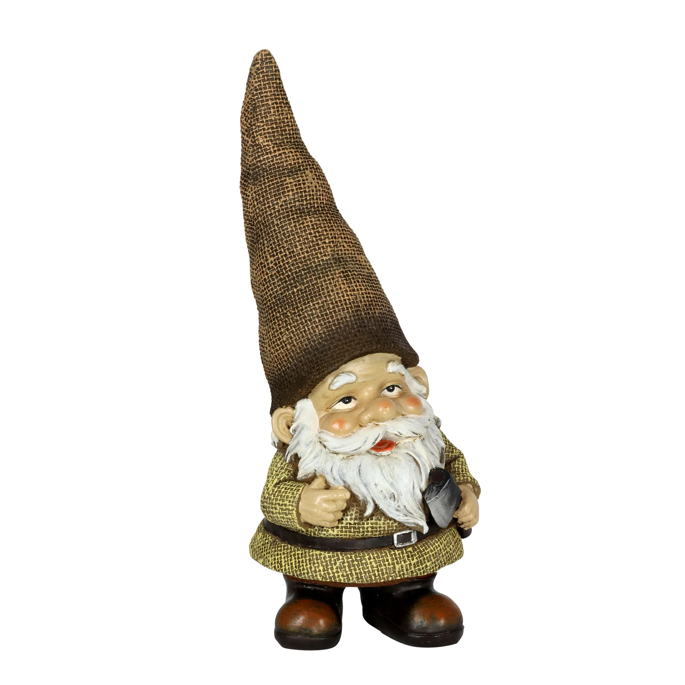 Burlap Buddies Gnome Garden Statues, set of 3, 11 Inch