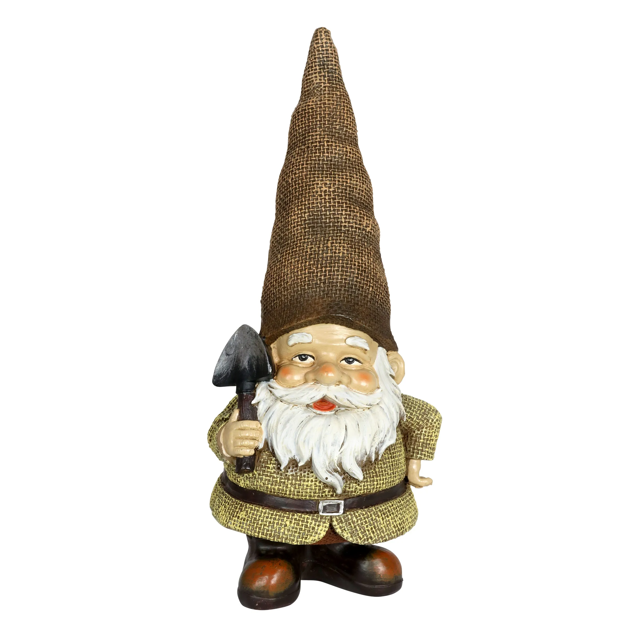Burlap Buddies Gnome Garden Statues, set of 3, 11 Inch