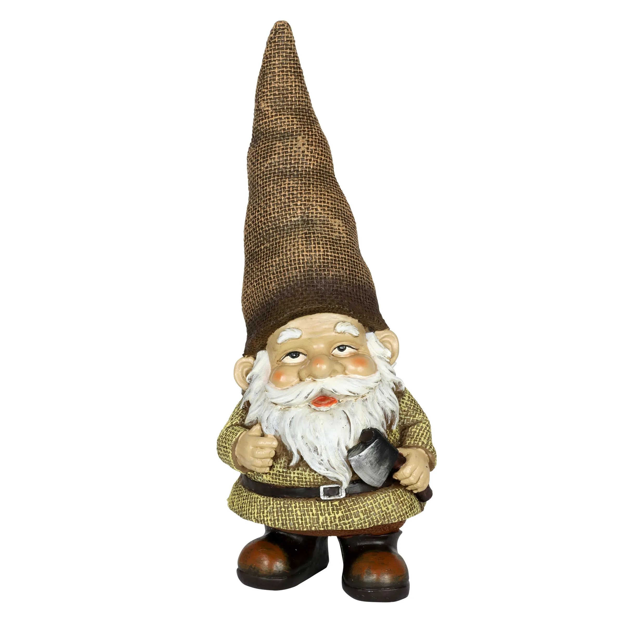 Burlap Buddies Gnome Garden Statues, set of 3, 11 Inch
