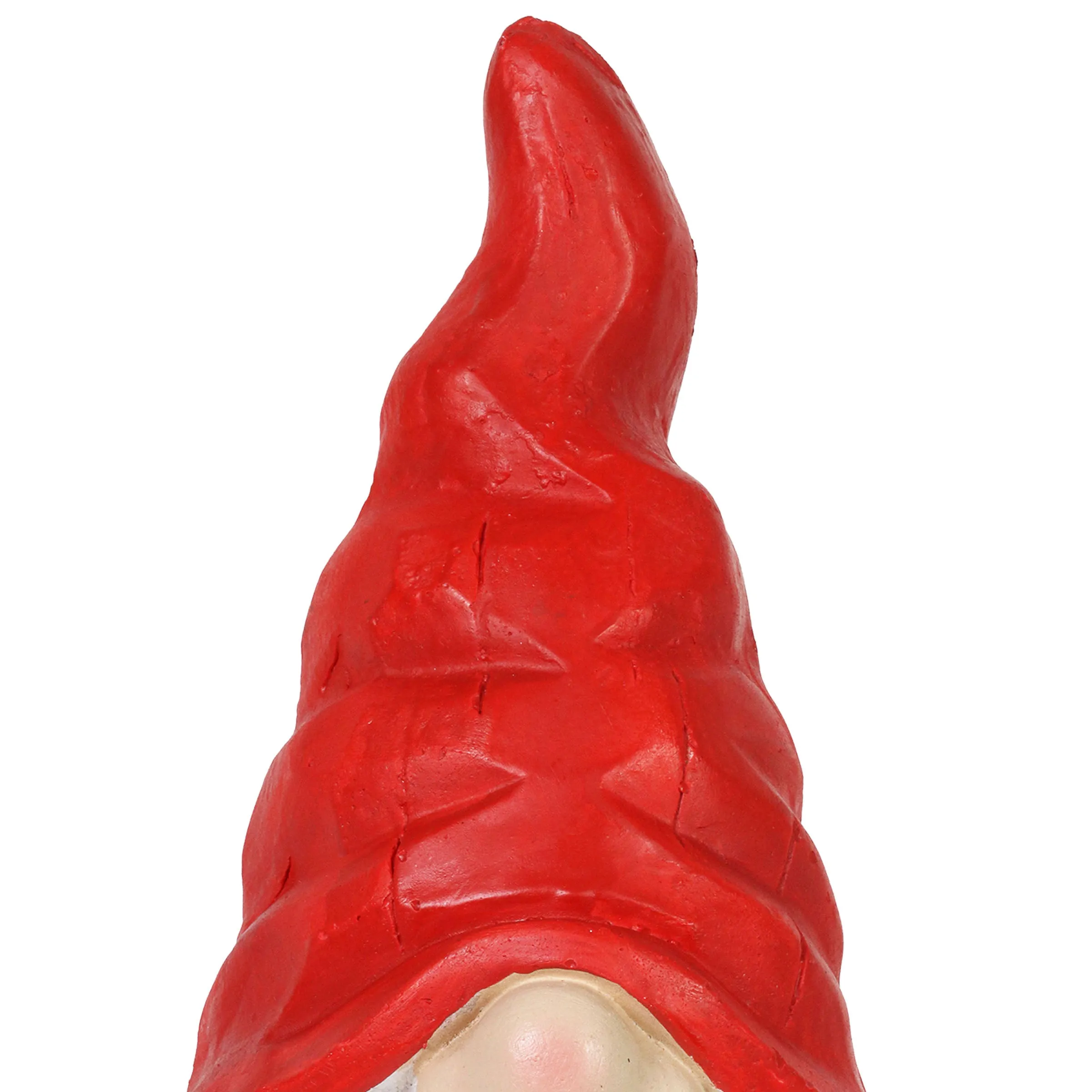 Can't See Casey Wrinkled Hat Garden Gnome Statue with Spade, 17 Inch