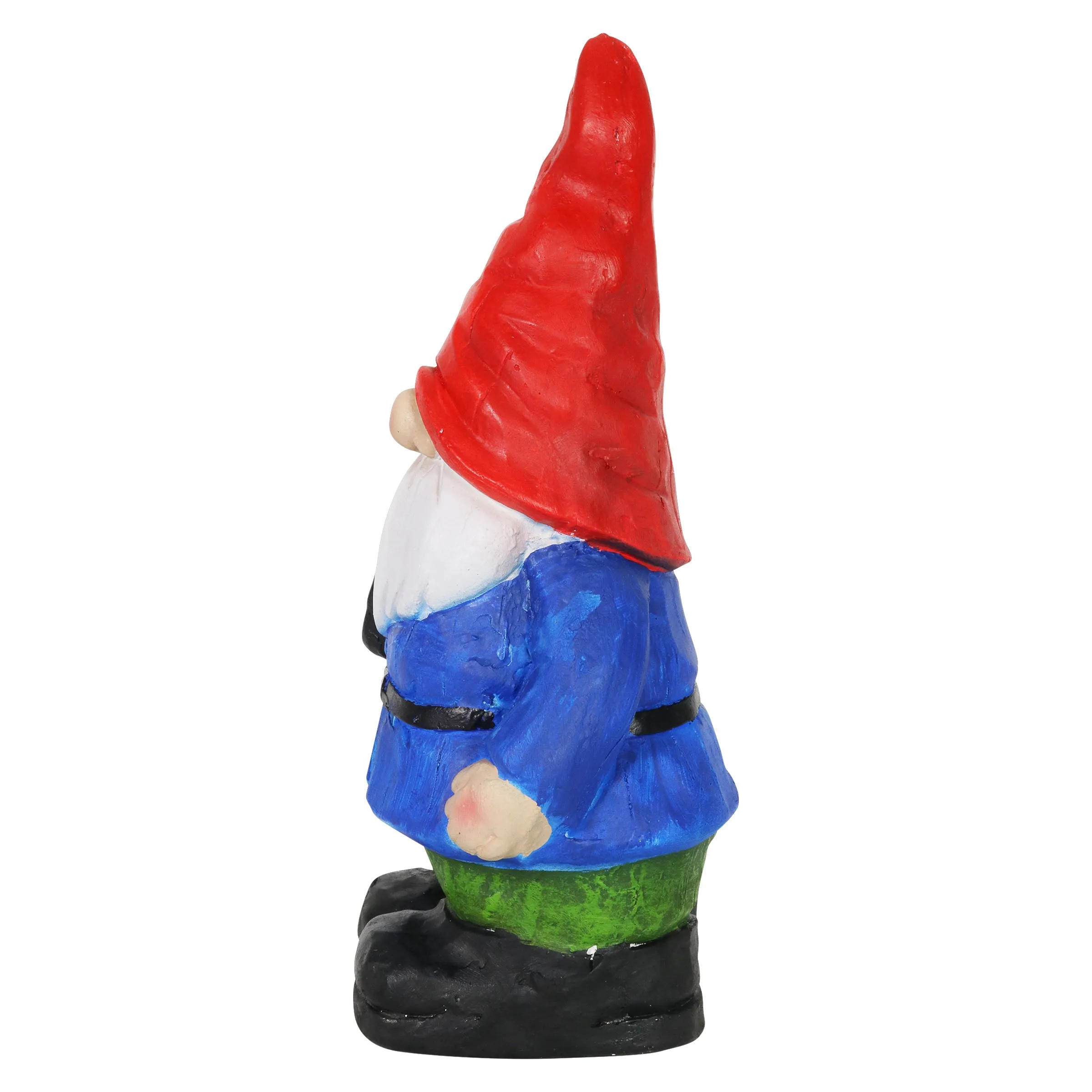 Can't See Casey Wrinkled Hat Garden Gnome Statue with Spade, 17 Inch