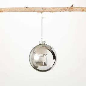 Classic Silver Ball Ornament