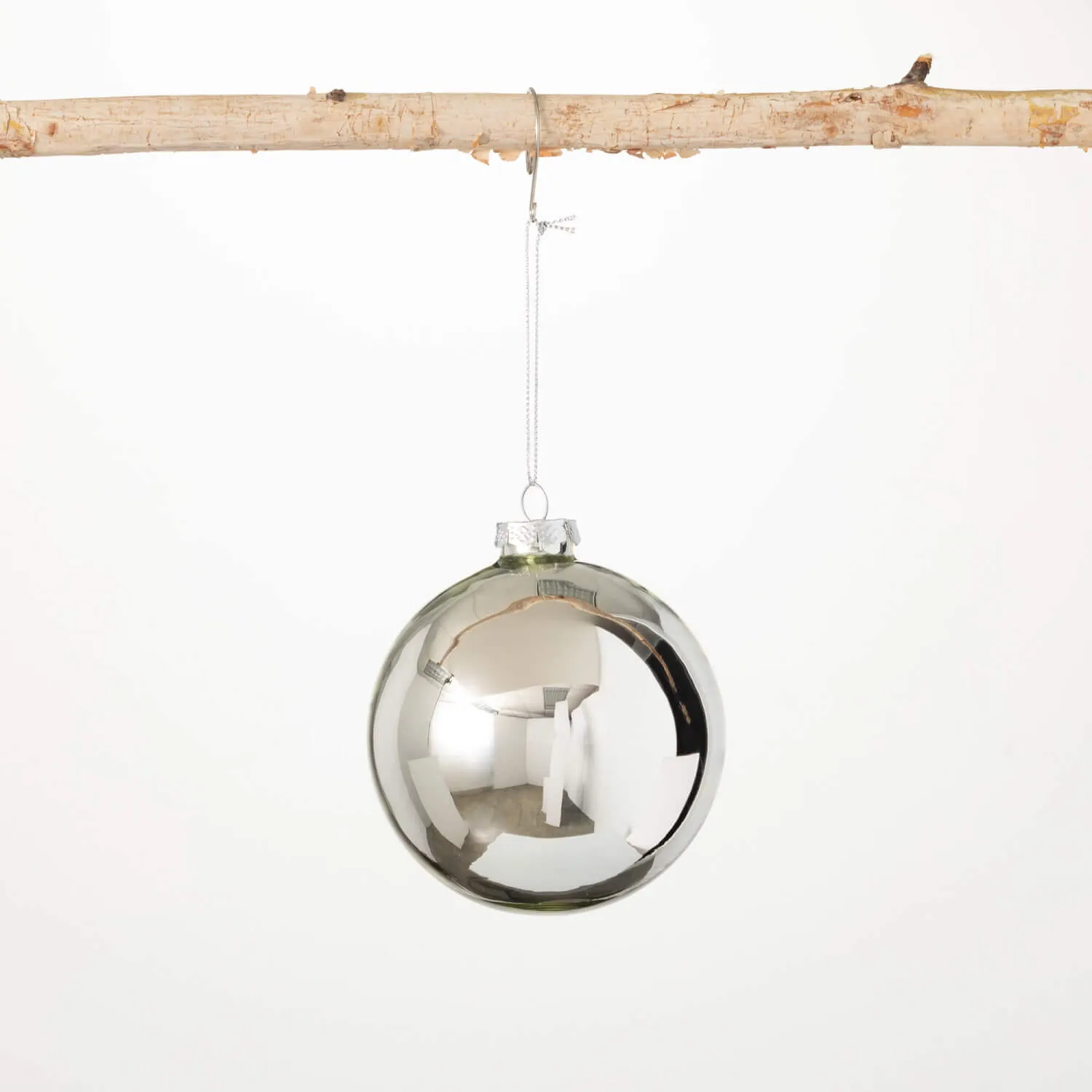 Classic Silver Ball Ornament