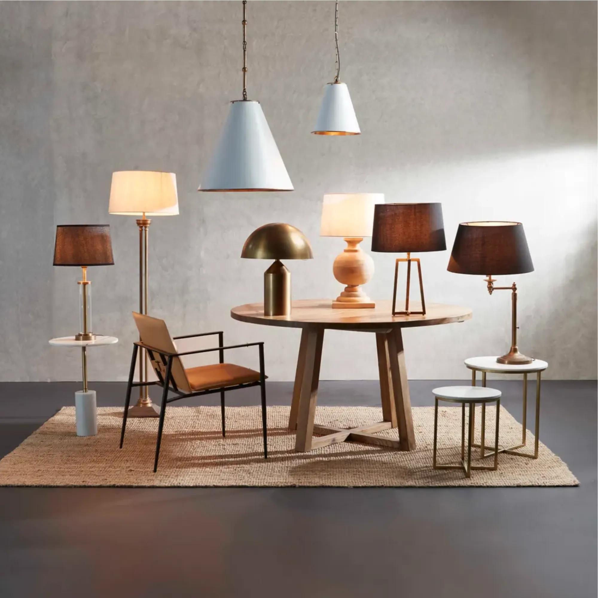 Coach Table Lamp Base Natural