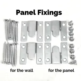 Concealed Wall Mount Fixing Brackets for Flush hanging of Headboards Decorative Wall Panels, set of 2