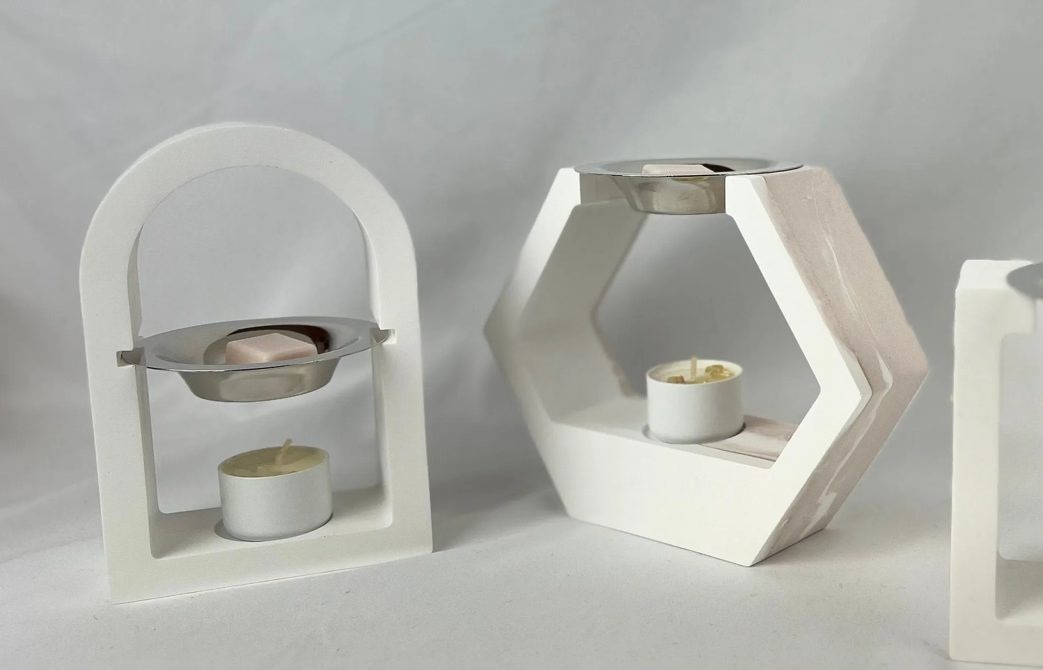 Concrete Wax Melt Warmer Minimalistic