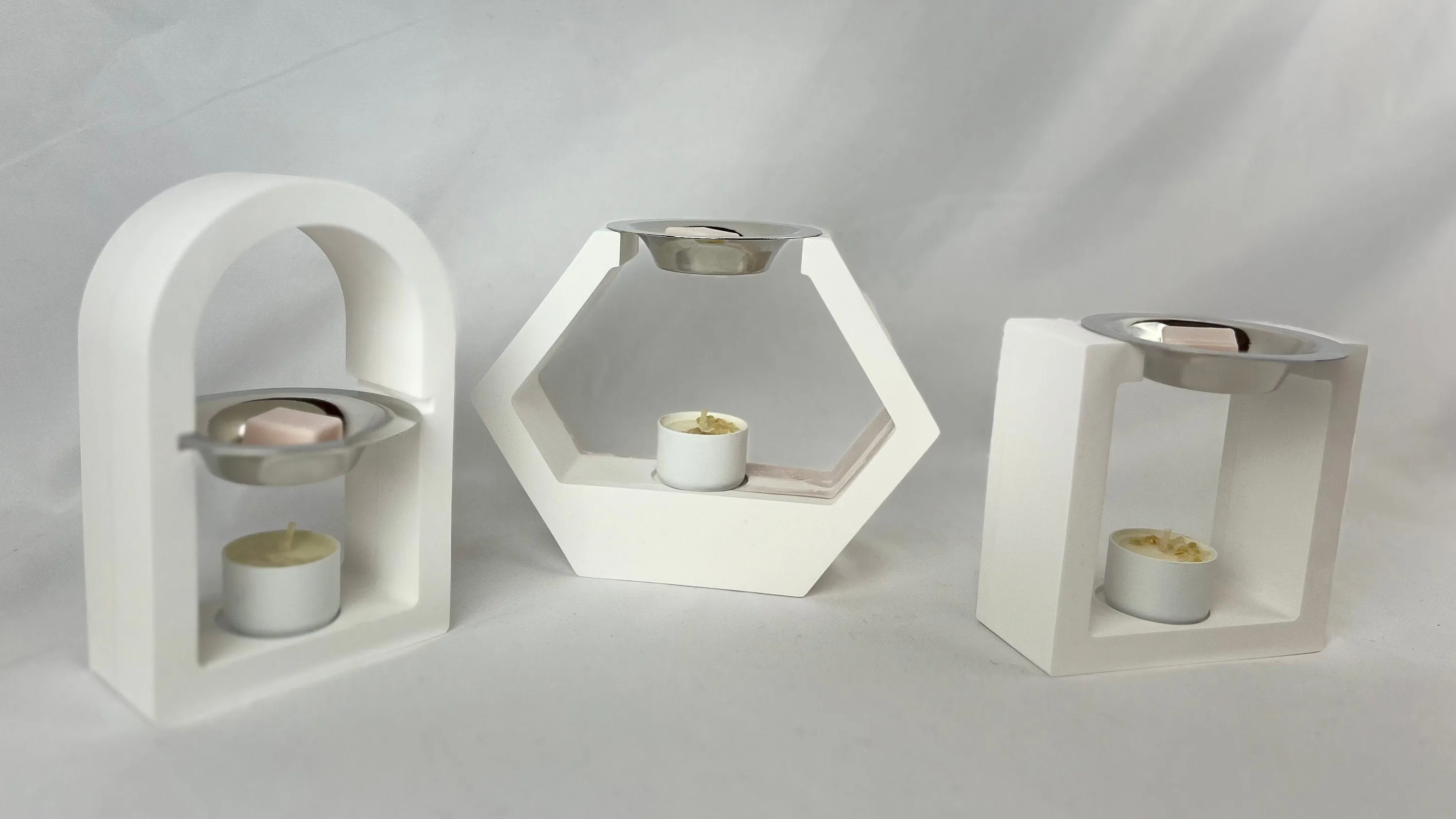 Concrete Wax Melt Warmer Minimalistic