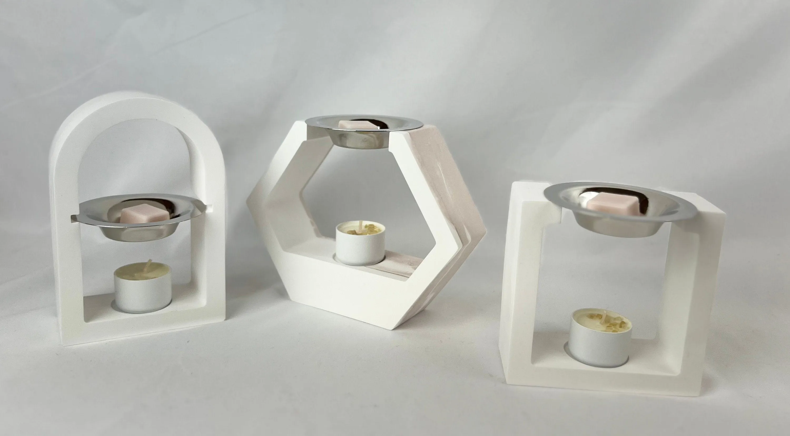 Concrete Wax Melt Warmer Minimalistic