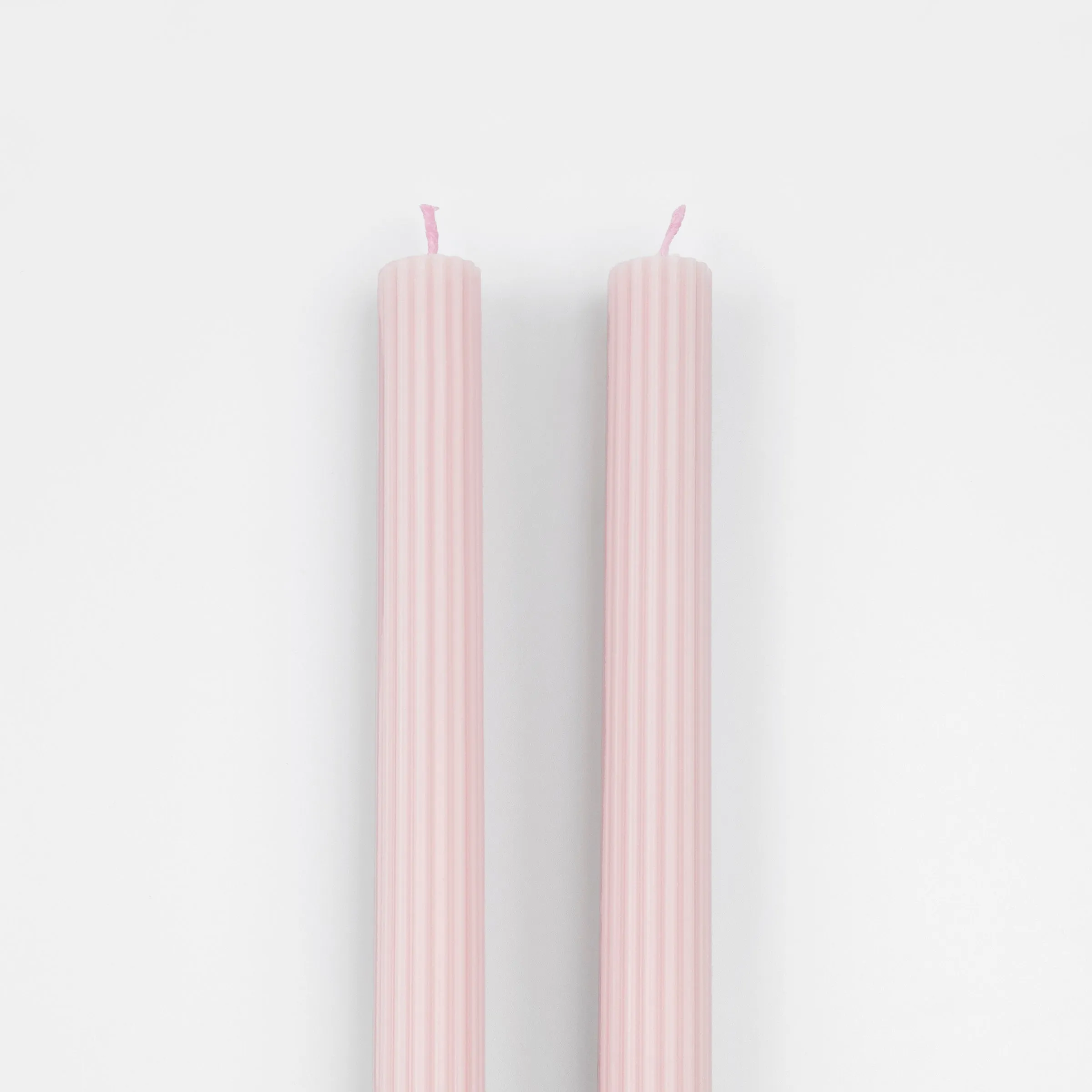 Cotton Candy Pink Table Candles (x 2)