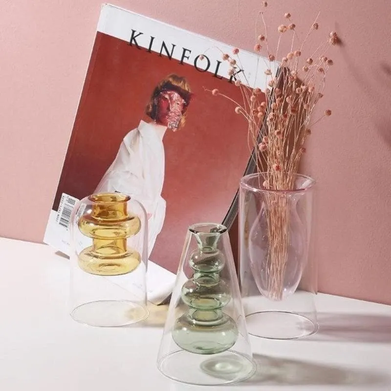 Crystal Glass Hydroponic Vase