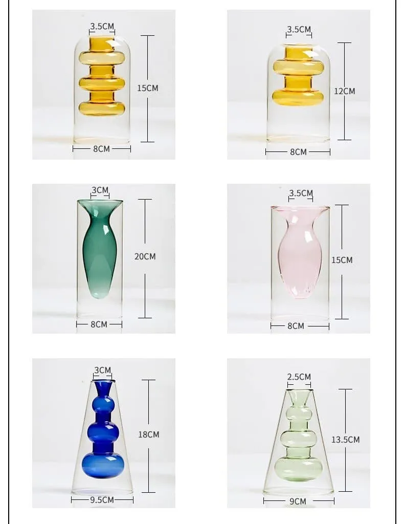 Crystal Glass Hydroponic Vase