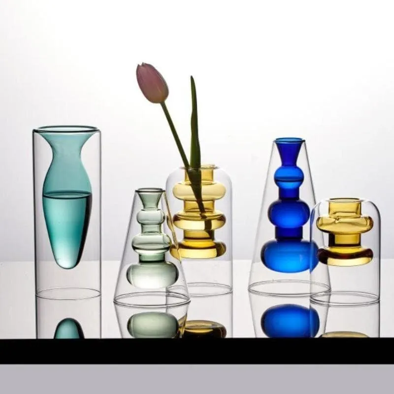 Crystal Glass Hydroponic Vase