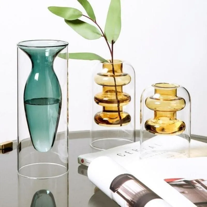 Crystal Glass Hydroponic Vase