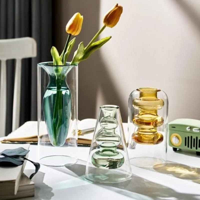 Crystal Glass Hydroponic Vase