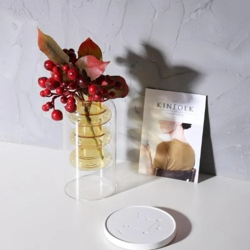Crystal Glass Hydroponic Vase