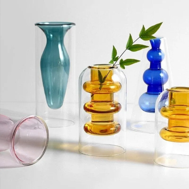 Crystal Glass Hydroponic Vase