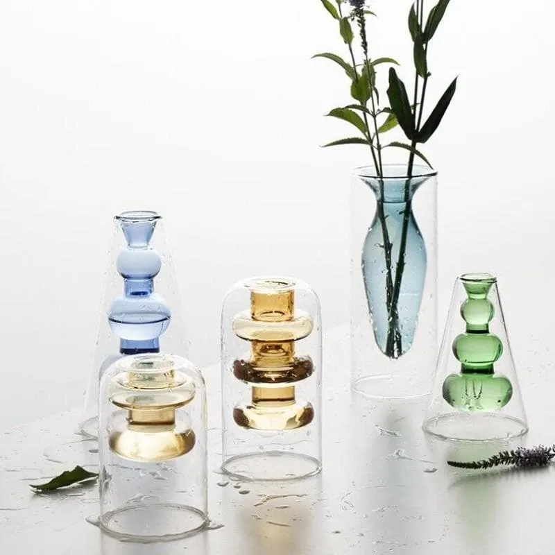 Crystal Glass Hydroponic Vase