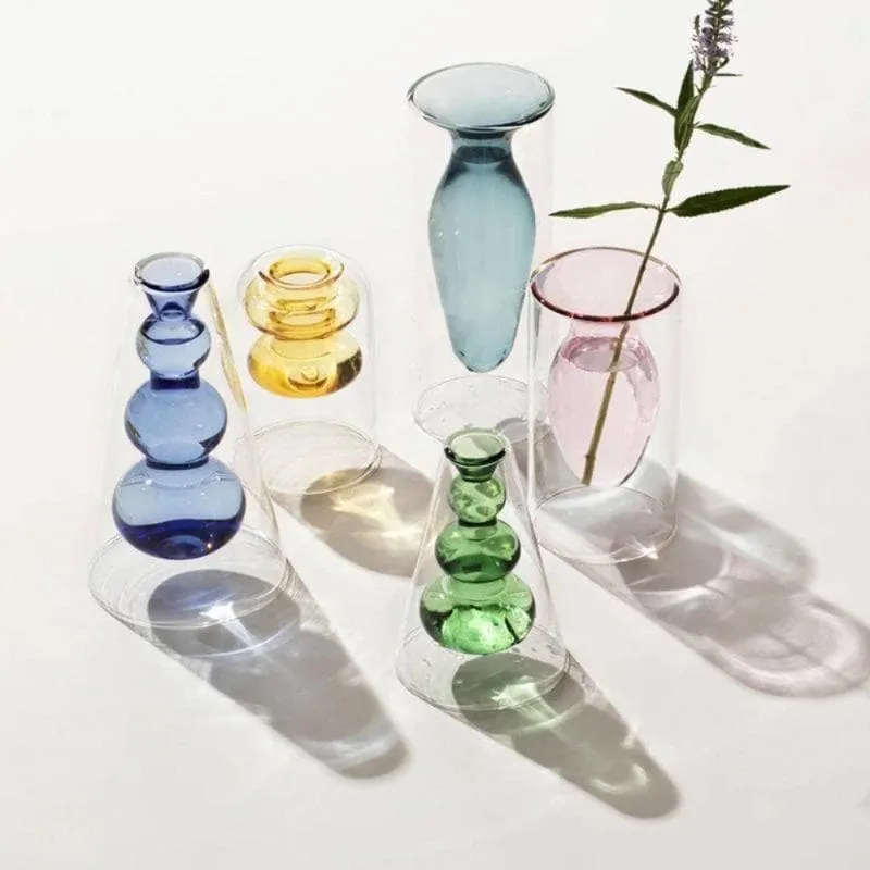 Crystal Glass Hydroponic Vase