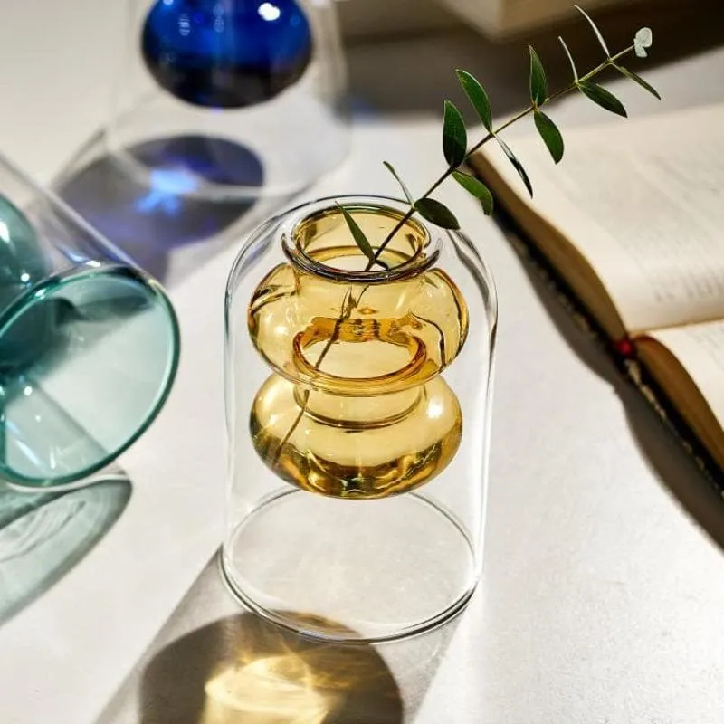 Crystal Glass Hydroponic Vase