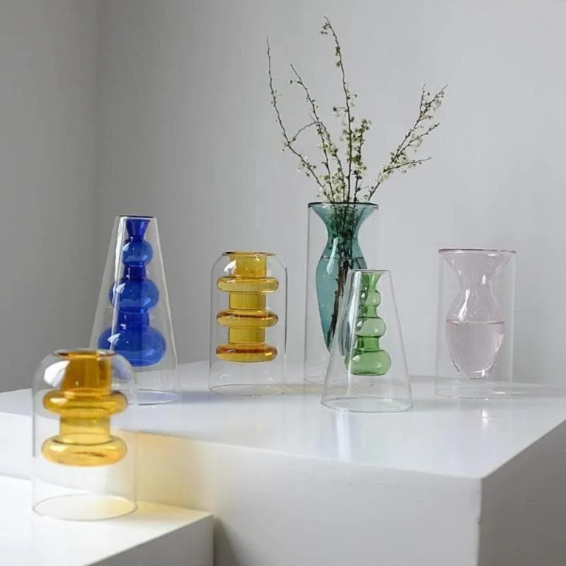 Crystal Glass Hydroponic Vase