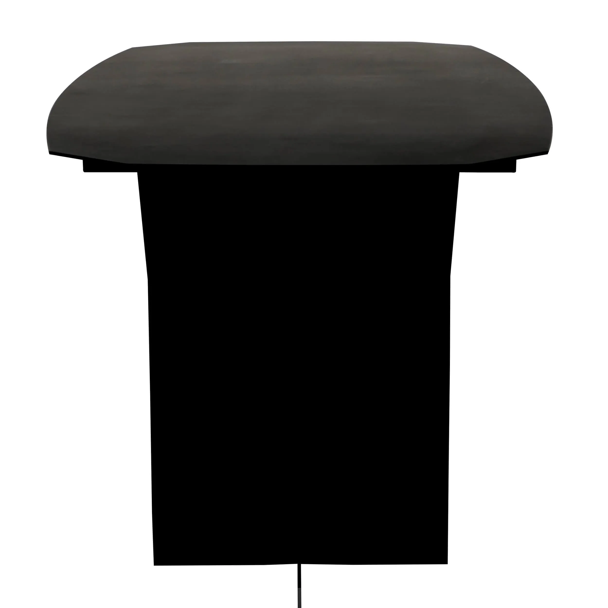 Darius Rectangular Dining Table, Matte Black