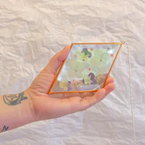 Diamond Flower Suncatcher - Med Sprinkle - Viola Mix