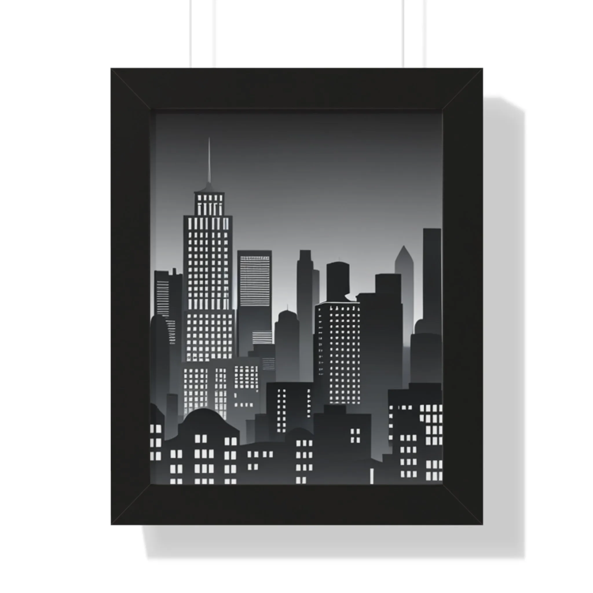 Eco-Chic Luxe Vertical Art Print with Sustainable MDF Frame